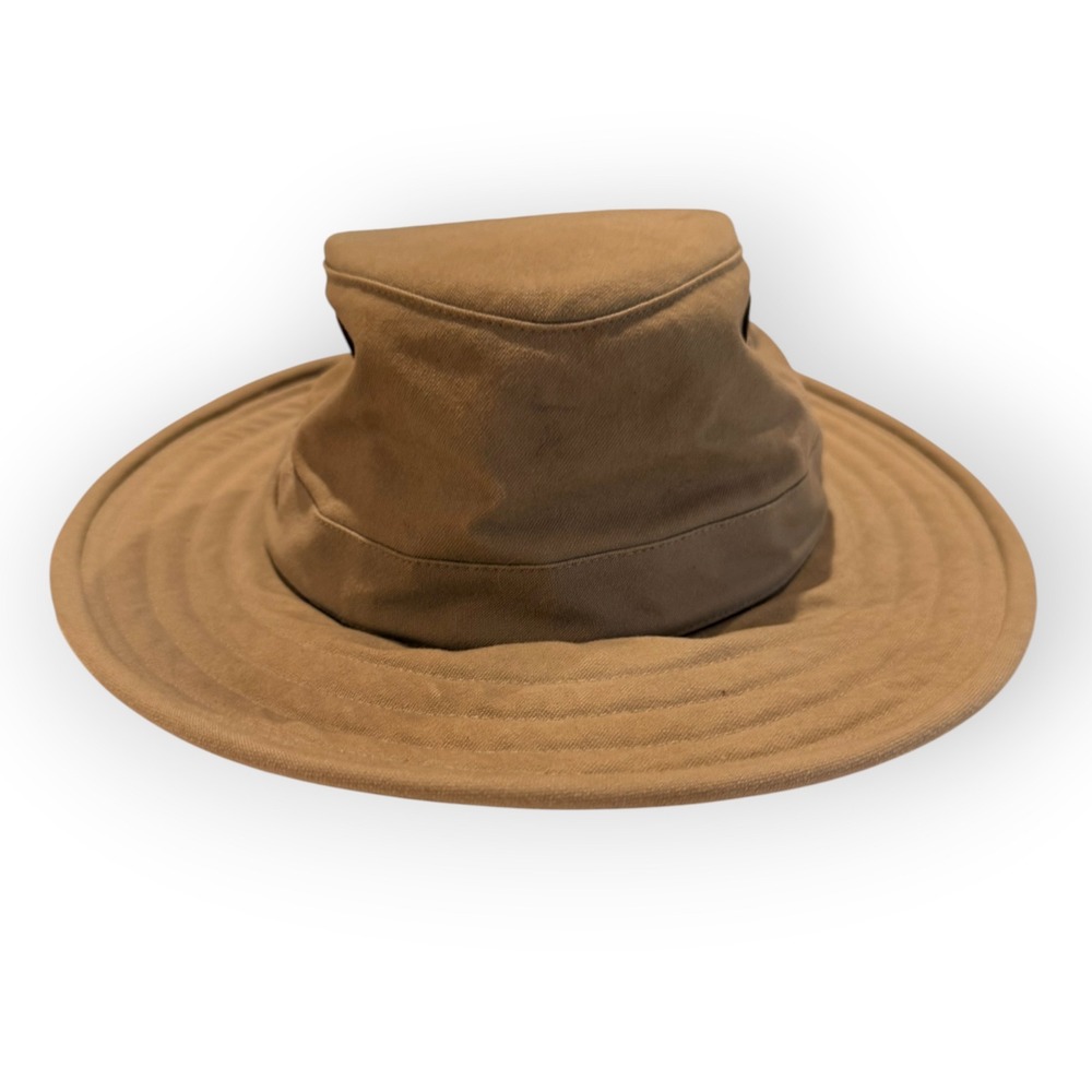 Vtg Tilley T3 Hat 7 3/4 XL Gorpcore Khaki Cotton Duck Canvas Safari Utility Boho